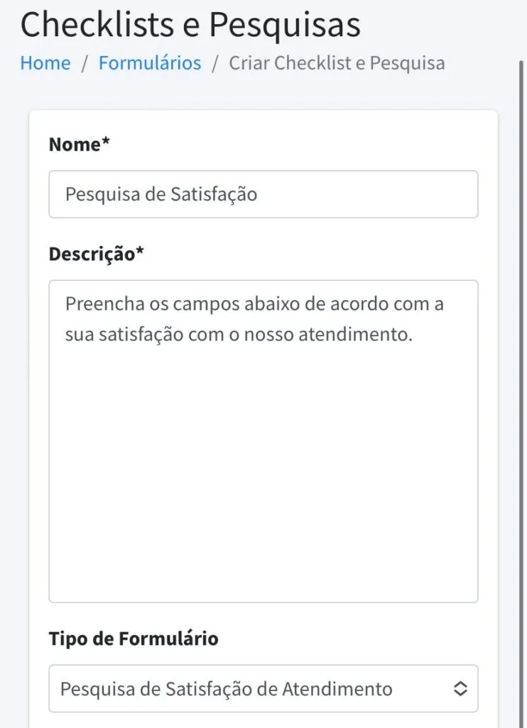 pesquisas de satisfação
