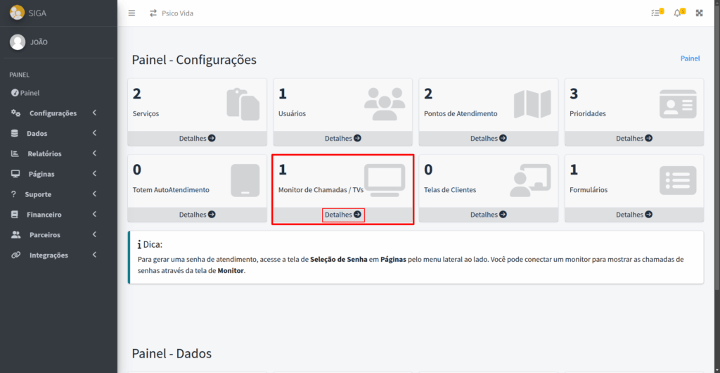 painel-
configurações